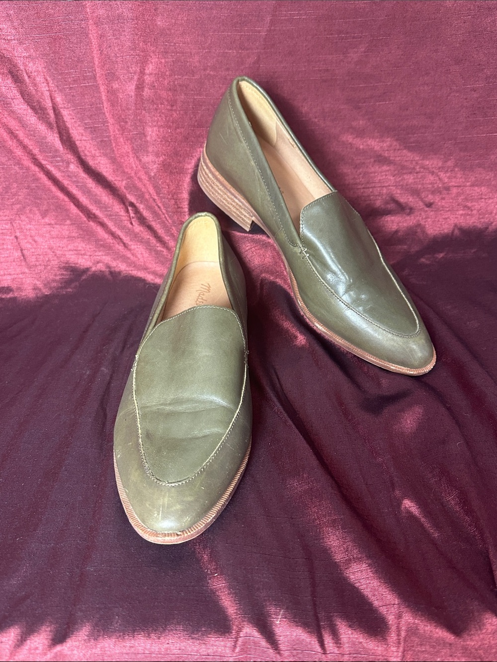 ✨🫒Madewell The Frances Loafer Dried Olive Sz 8